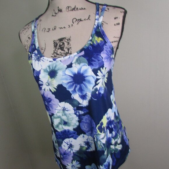 Old Navy Active Tank Top XS Loose Fit Floral - Picture 4 of 11